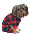 Parisian Pet Scottish Plaid Dog Pajamas - Red