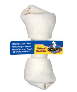 4-5 Inch Knotted Rawhide Bone With Band And Upc