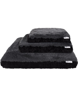 Fuzzy Pet Bed - Large, Black