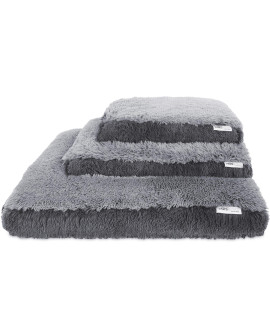 Fuzzy Pet Bed - Medium, Gray
