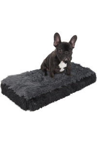 Fuzzy Pet Bed - Small, Black
