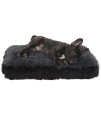 Fuzzy Pet Bed - Small, Black