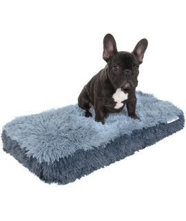 Fuzzy Pet Bed - Small, Blue
