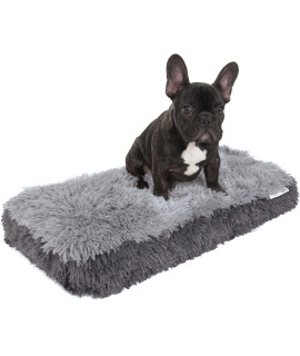 Fuzzy Pet Bed - Small, Gray