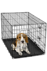 Pet Training Crate Folding Wire Kennel Playpen For Dogs & Cats - 30"