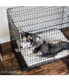 Pet Training Crate Folding Wire Kennel Playpen For Dogs & Cats - 48"