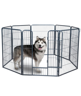 Paws & Pals Dog Animal Heavy Duty Metal Pet Playpen Fence Kennel, 01-40
