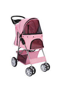 Pink Pet Stroller