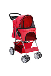 Red Pet Stroller