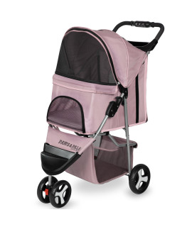 Pink Pet Stroller, 3-Wheel