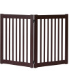Highlander Series Solid Wood Pet Gates Are Handcrafted By Amish Craftsman - 32" High - 2 Panel - Mahogany