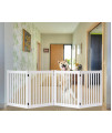 Highlander Series Solid Wood Pet Gates Are Handcrafted By Amish Craftsman - 32" High - 4 Panel - White
