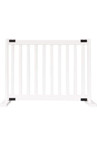 Kensington Series 20" Tall Free Standing Solid Wood Pet Gates Are Handcrafted By Amish Craftsman - Small - White
