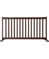 Kensington Series 20" Tall Free Standing Solid Wood Pet Gates Are Handcrafted By Amish Craftsman - Large - Mahogany