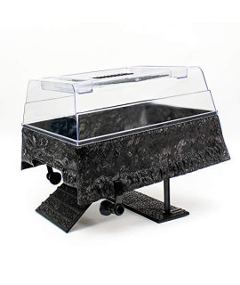 Penn Plax Turtle Tank Topper - Above-Tank Basking Platform for Turtle Aquariums, 17 x 14 x 10 Inches