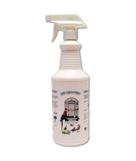 AE Cage Company Cage Clean n Fresh Cage Cleaner Fresh Pepermint Scent 32 oz Sprayer