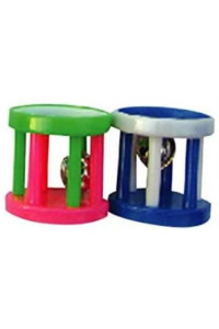 AE Cage Company Happy Beaks Small Barrel Foot Toy for Birds 48 count