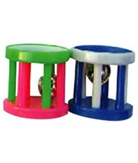 AE Cage Company Happy Beaks Small Barrel Foot Toy for Birds 48 count