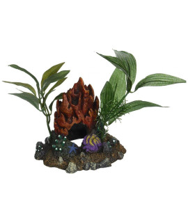 BR EE1050 FIRE CORAL CAVE W/PLANTS