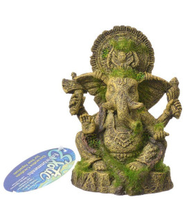 Br Ee694 Ganesha Statue W/Moss
