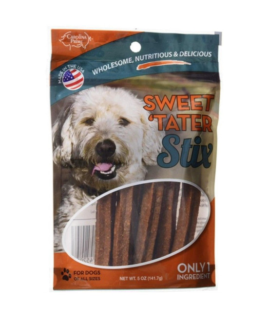 Carolina Prime Sweet Tater Stix Dog Treats 5 oz