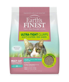 Earths Finest Premium Clumping Cat Litter 3.6 lbs