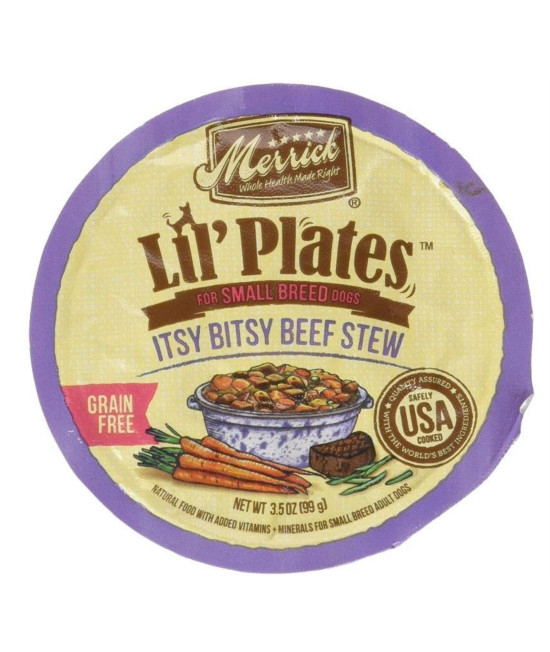 Merrick Lil Plates Grain Free Itsy Bitsy Beef Stew 3.5 oz