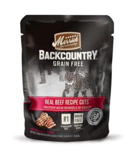 Merrick Grain Free Cat Food with Real Beef 3 oz