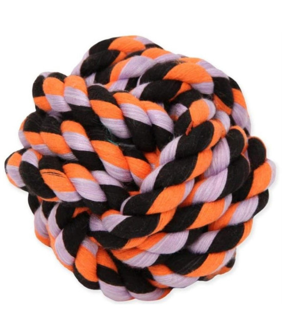 Mammoth Cottonblend Monkey Fist Ball Flossy Dog Toy 3.75" Small 1 count