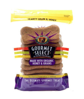 Natures Animals Gourmet Select Hearty Grain and Honey Organic Dog Buscuits 13 oz