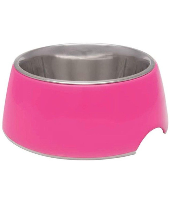 Loving Pets Hot Pink Retro Bowl 1 count - X-Small