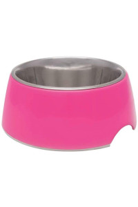 Loving Pets Hot Pink Retro Bowl 1 count - Small