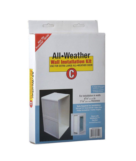 PFP WALL KIT XLG ALL WEATHER DOOR