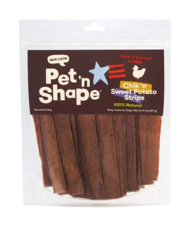 Pet 'n Shape Natural Chik 'n Sweet Potato Strips Dog Treats 14 oz