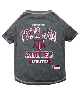 Pets First Texas A & M Tee Shirt for Dogs and Cats Small