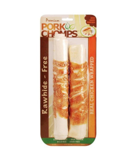 Pork Chomps Real Chicken Wrapped Rolls 2 count