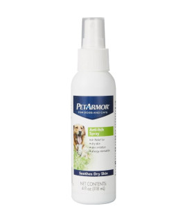 PetArmor Anti-Itch Spray for Dogs and Cats Soothes Dry Skin 3 oz