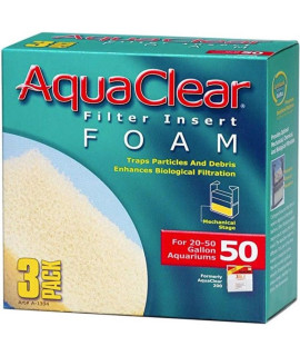 Aquaclear Filter Insert Foam Size 50 - 3 count
