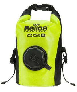 Dog Helios 'Grazer' Waterproof Outdoor Travel Dry Food Dispenser Bag- 3L/Yellow