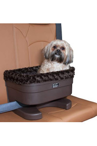 Pet Gear Booster Seat for Dogs/Cats, Removable Washable Comfort Pillow + Liner, Safety Tethers Included, Installs in Seconds, No Tools Required, Chocolate/Swirl, 16"