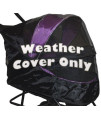 Pet Gear Special Edition Weather Cover for No Zip Pet Stroller, Black, Large