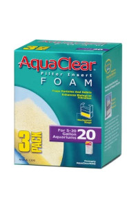 AquaClear 20-Gallon Foam Inserts,White, 3-Pack, A1390