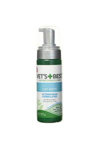 Vets Best Waterless Cat Bath | No Rinse Waterless Dry Shampoo for Cats | Veterinarian Formulated | 4 Ounces