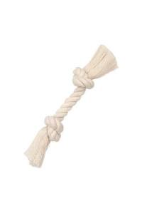 Mammoth Pet Products Flossy Chews 100-Percent Cotton White Rope Bone, Large, 14-Inch (10006V)