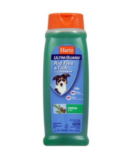 Hartz UltraGuard Fresh Scented Rid Flea & Tick Dog Shampoo, Model:3270091858