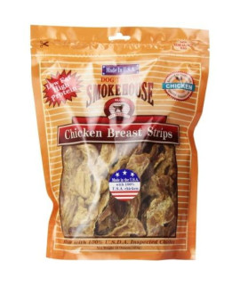 Smokehouse 100-Percent Natural Chicken Breast Strips Dog Treats, 16-Ounce
