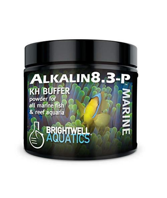 Brightwell Aquatics Alkalin8.3-P - Alkaline KH Buffer Powder for All Marine and Reef Aquariums, 500-g (ALKP500)