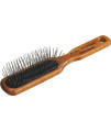 #1 All Systems No Pet Oblong Pin Brush with Wooden Handle