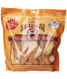 Smokehouse 100-Percent Natural Chicken Breast Strips Dog Treats, 2-Pound