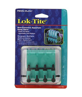 Penn-Plax Lok-Tite Plastic Gang Valve Aquarium Pump Accessories